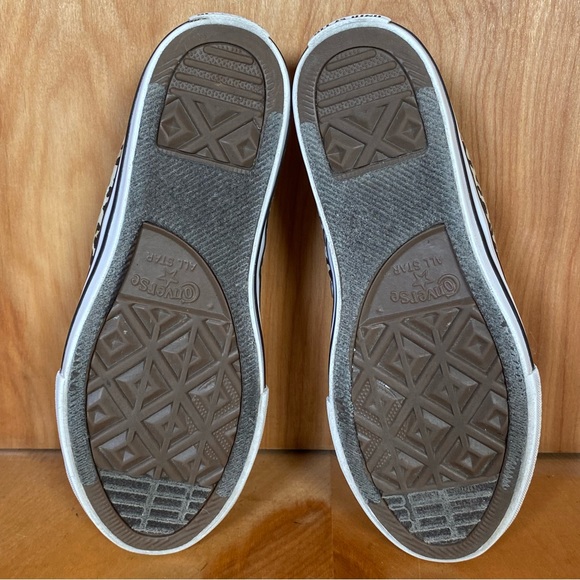 Youth 2 Converse All Star Low Sneakers Tan Cheetah SEF1051 - Picture 7 of 8